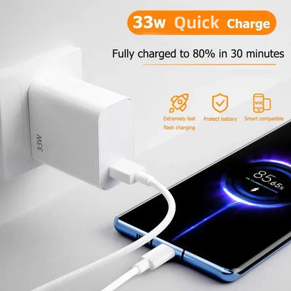 USB Charger 33W Fast Charging